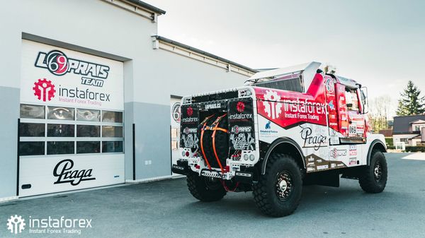 Equipe InstaTrade Loprais testa o Praga V4S DKR para Dakar de 2020