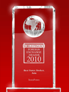 Световни финансови награди 2010 г. - Най-добрият Форекс брокер в Азия